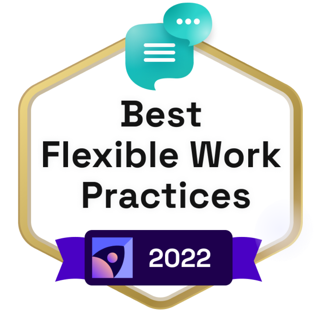Best Flexible Work Practices Badge Logo Gold